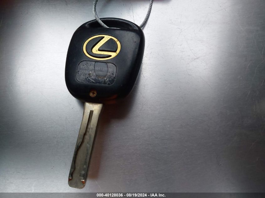 2004 Lexus Es 330 VIN: JTHBA30GX40016974 Lot: 40128036