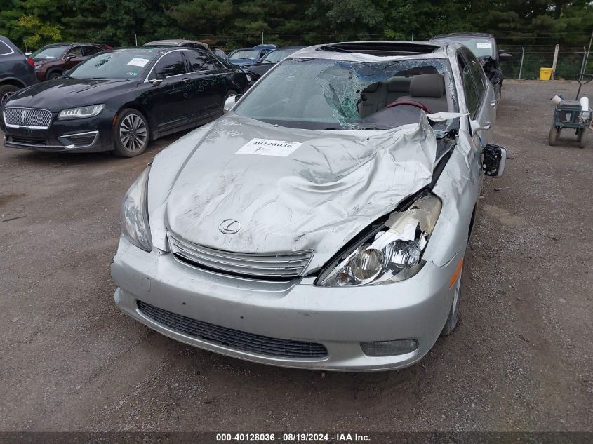 2004 Lexus Es 330 VIN: JTHBA30GX40016974 Lot: 40128036