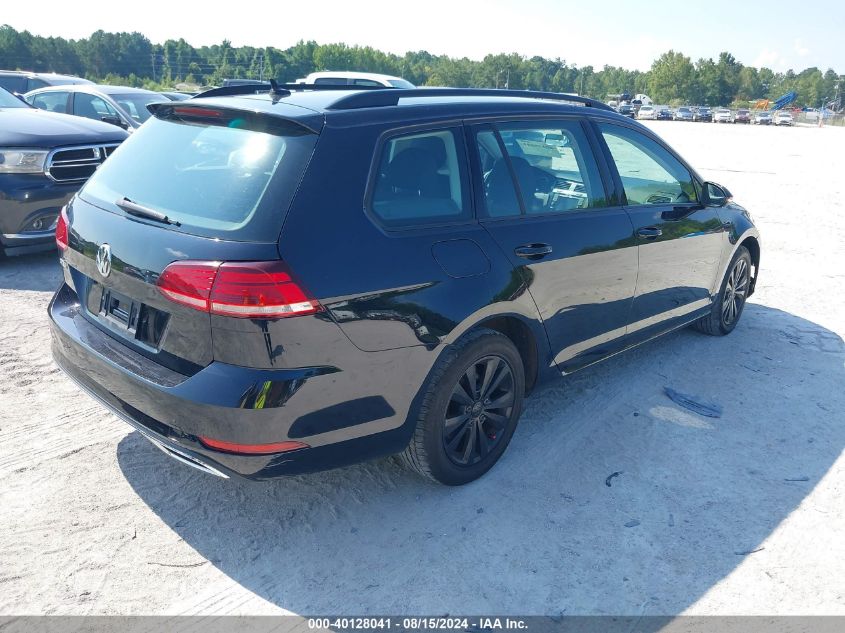 2019 Volkswagen Golf Sportwagen 1.8T S VIN: 3VW117AU7KM510404 Lot: 40128041