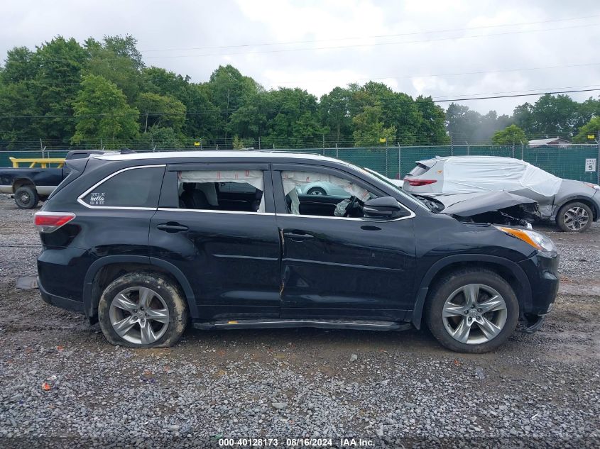 2014 TOYOTA HIGHLANDER LIMITED V6 - 5TDDKRFH8ES005299