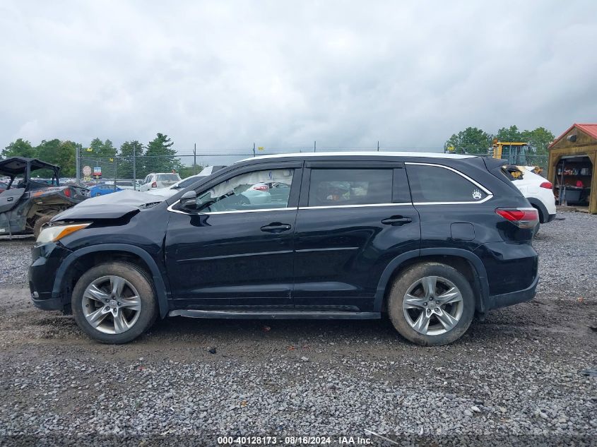 2014 TOYOTA HIGHLANDER LIMITED V6 - 5TDDKRFH8ES005299