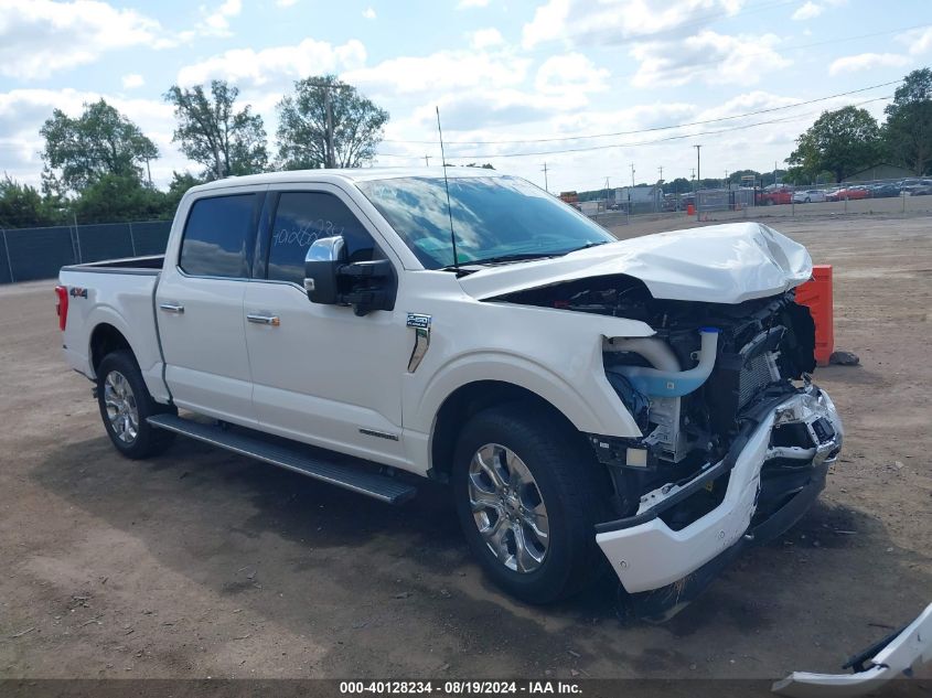 2022 FORD F-150 PLATINUM - 1FTFW1ED1NFC18107