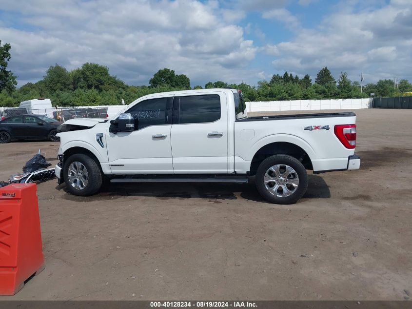 2022 Ford F-150 Platinum VIN: 1FTFW1ED1NFC18107 Lot: 40128234