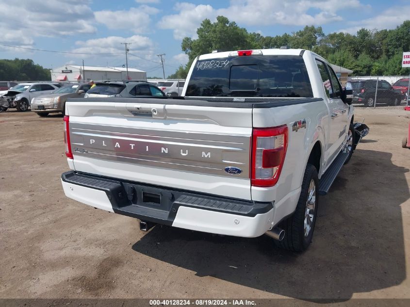 2022 FORD F-150 PLATINUM - 1FTFW1ED1NFC18107