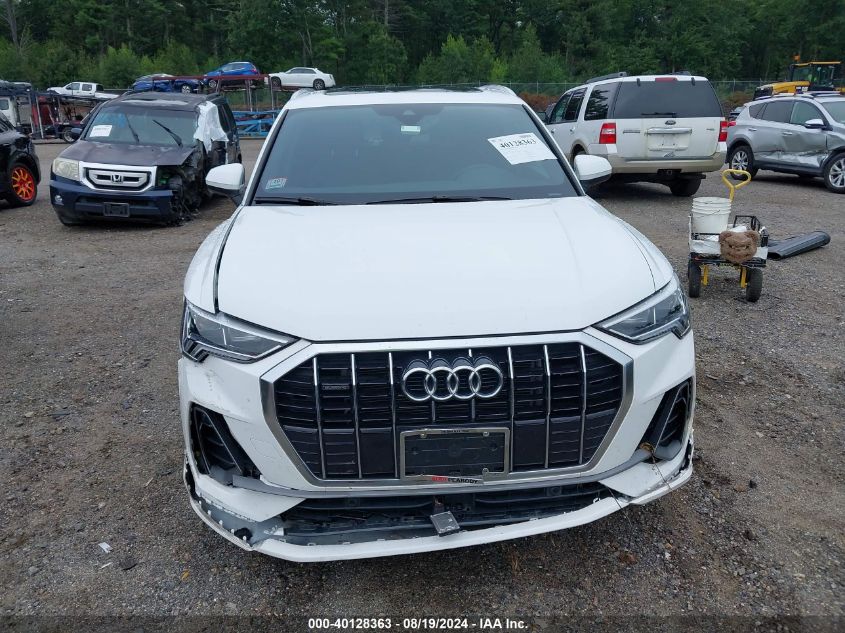 2023 Audi Q3 Premium 45 Tfsi S Line Quattro Tiptronic VIN: WA1DECF38P1032439 Lot: 40128363