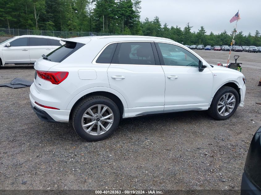 2023 Audi Q3 Premium 45 Tfsi S Line Quattro Tiptronic VIN: WA1DECF38P1032439 Lot: 40128363