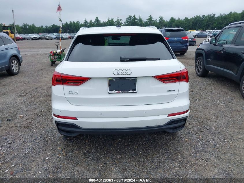 2023 Audi Q3 Premium 45 Tfsi S Line Quattro Tiptronic VIN: WA1DECF38P1032439 Lot: 40128363