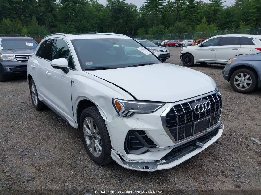 2023 Audi Q3 Premium 45 Tfsi S Line Quattro Tiptronic VIN: WA1DECF38P1032439 Lot: 40128363