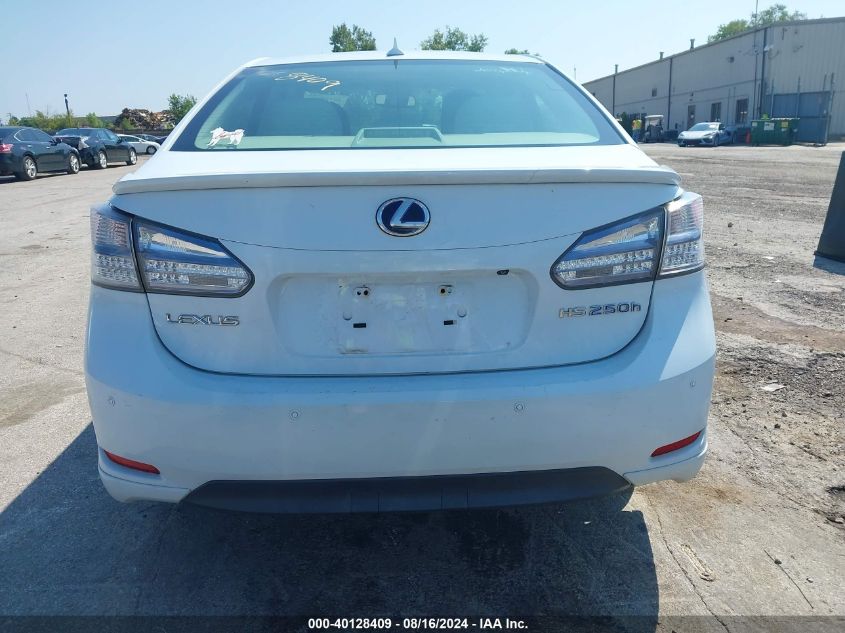 2010 Lexus Hs 250H Premium VIN: JTHBB1BA5A2023406 Lot: 40128409