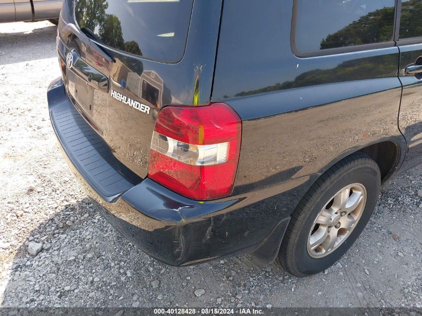2004 Toyota Highlander V6 VIN: JTEGP21A240004016 Lot: 40128428