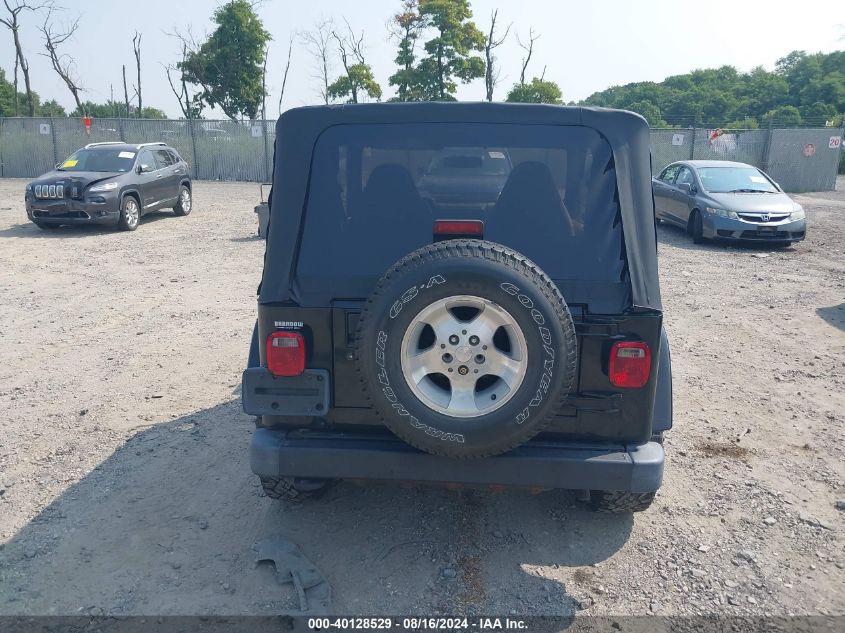 2002 Jeep Wrangler Sahara VIN: 1J4FA59SX2P730706 Lot: 40128529