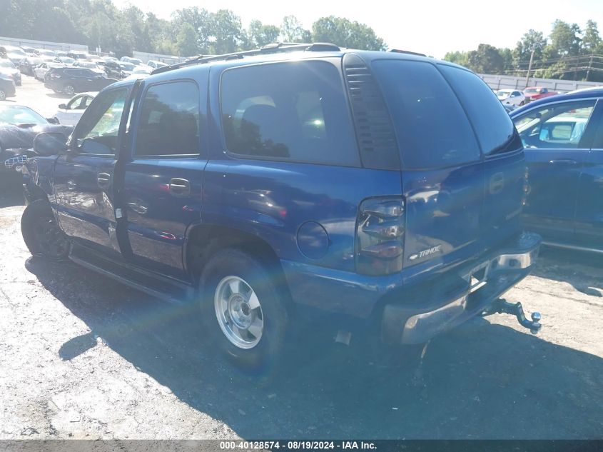 2002 Chevrolet Tahoe Ls VIN: 1GNEC13V02J197721 Lot: 40128574