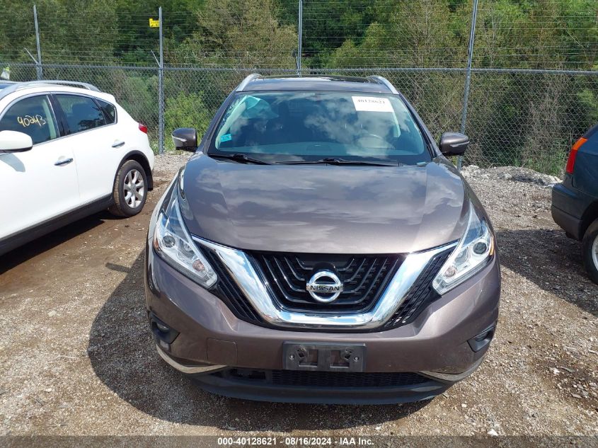 2015 Nissan Murano Sl VIN: 5N1AZ2MH1FN237920 Lot: 40128621