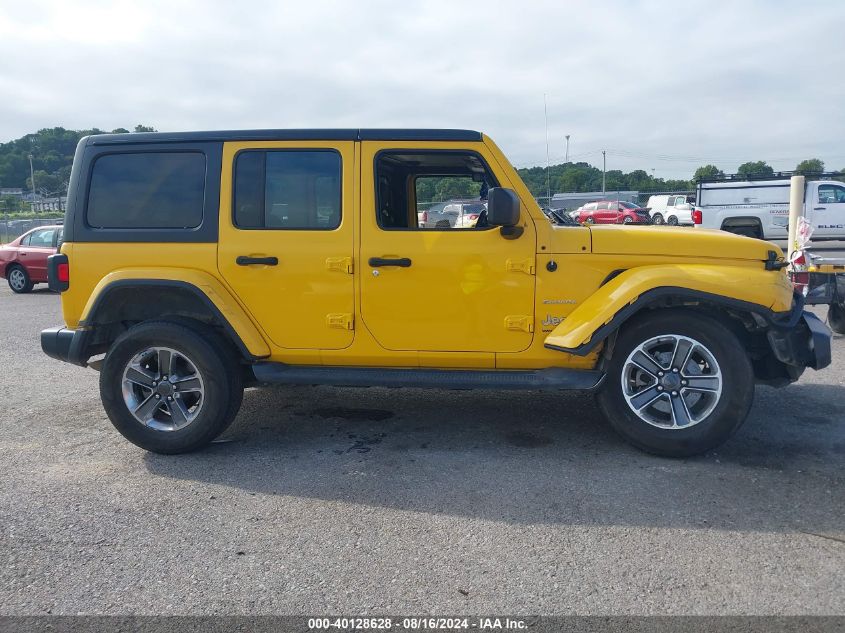 2020 Jeep Wrangler Unlimited Sahara VIN: 1C4HJXEN0LW160491 Lot: 40128628