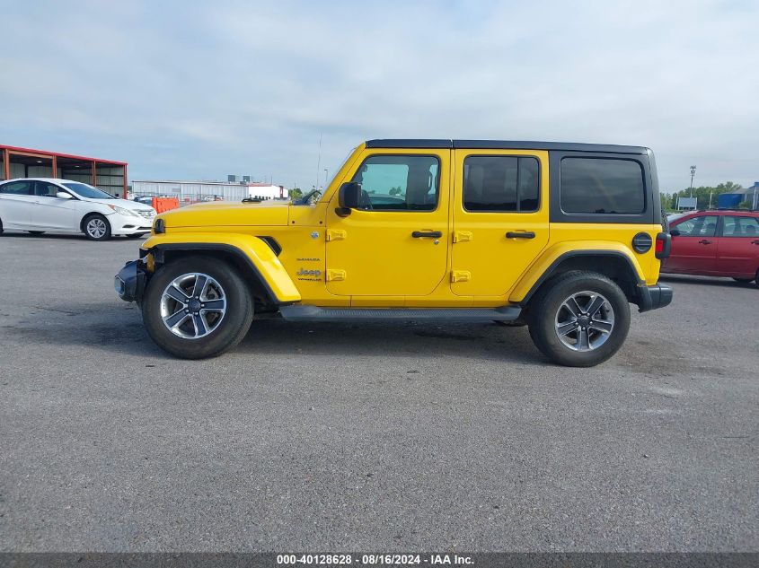 2020 Jeep Wrangler Unlimited Sahara VIN: 1C4HJXEN0LW160491 Lot: 40128628