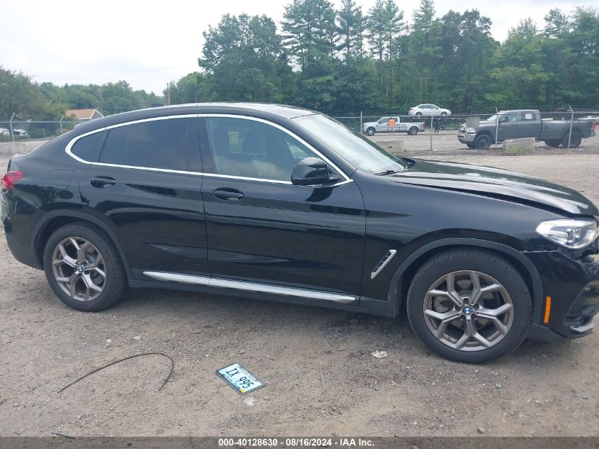 2021 BMW X4 xDrive30I VIN: 5UX2V1C08M9F52327 Lot: 40128630