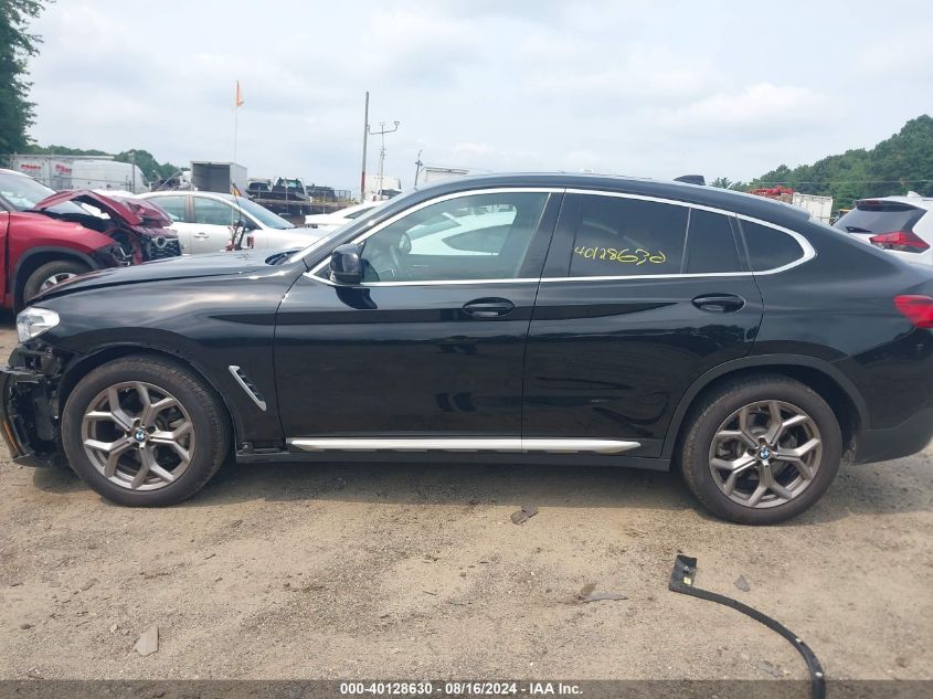 2021 BMW X4 xDrive30I VIN: 5UX2V1C08M9F52327 Lot: 40128630