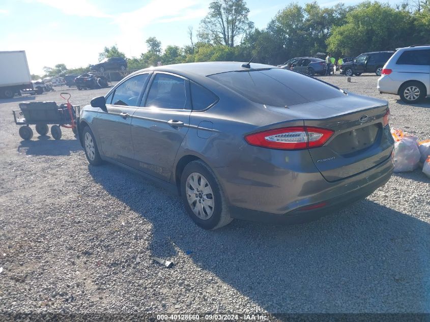 2013 FORD FUSION S - 3FA6P0G76DR285386