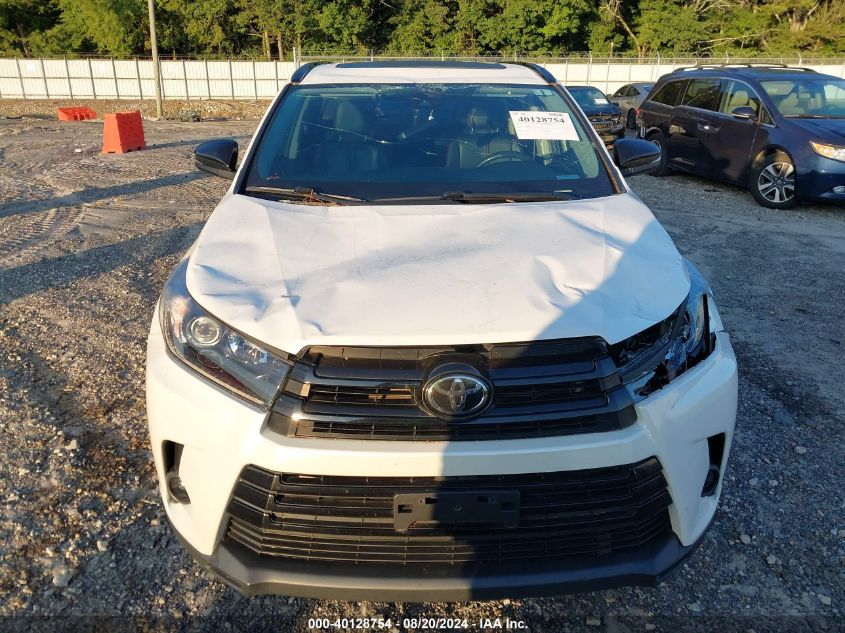 2019 Toyota Highlander Se/Xle VIN: 5TDJZRFH0KS984293 Lot: 40128754