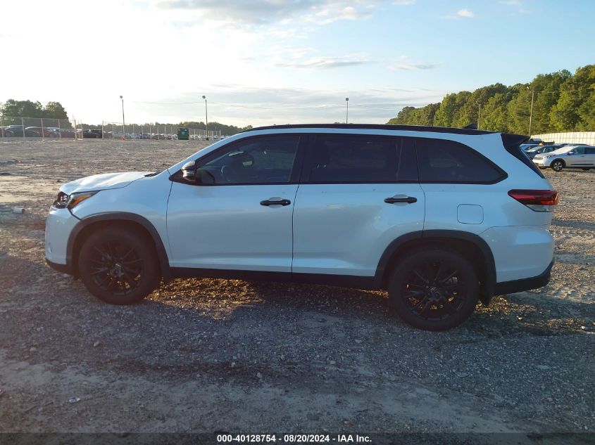 2019 Toyota Highlander Se/Xle VIN: 5TDJZRFH0KS984293 Lot: 40128754