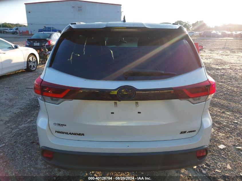 2019 Toyota Highlander Se/Xle VIN: 5TDJZRFH0KS984293 Lot: 40128754