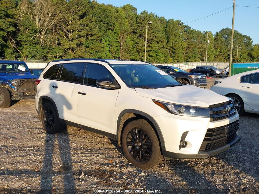 2019 TOYOTA HIGHLANDER SE - 5TDJZRFH0KS984293