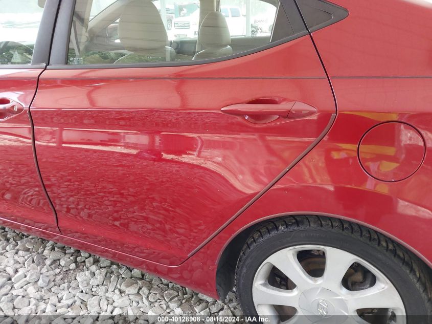 2012 Hyundai Elantra Limited (Ulsan Plant) VIN: KMHDH4AE1CU360155 Lot: 40128908