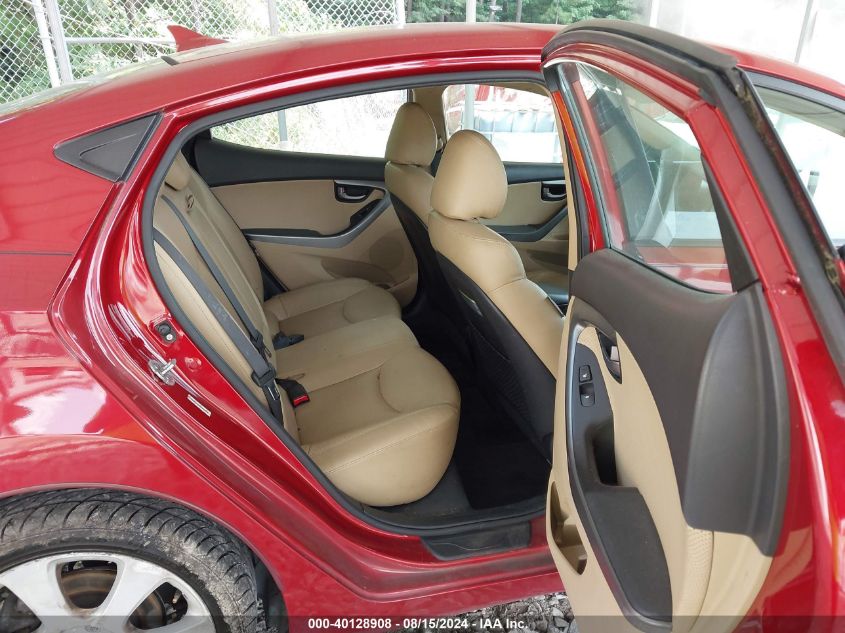 2012 Hyundai Elantra Limited (Ulsan Plant) VIN: KMHDH4AE1CU360155 Lot: 40128908