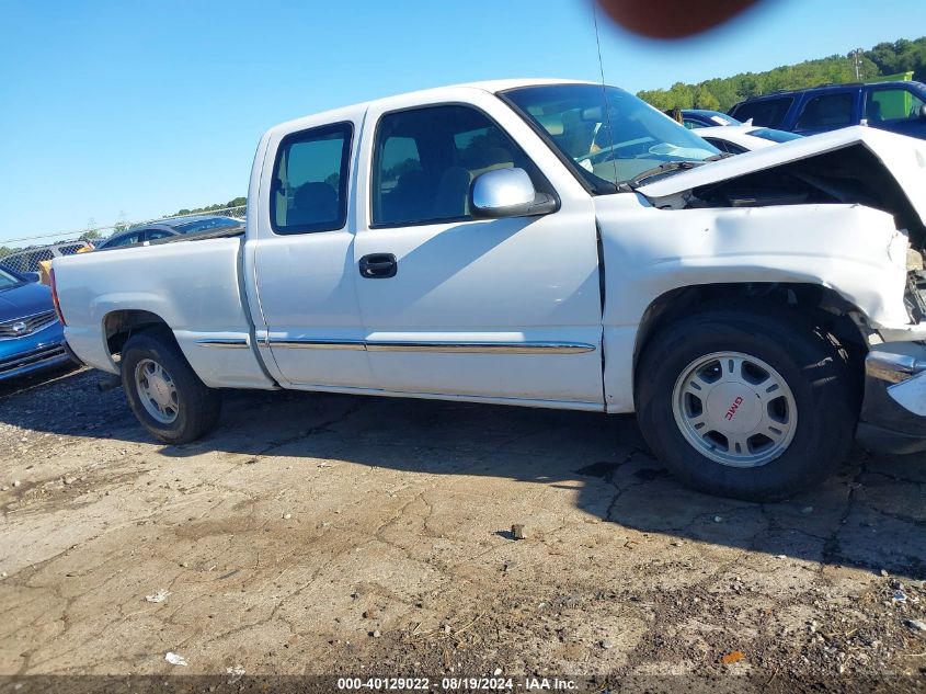 1999 GMC Sierra 1500 Sle VIN: 2GTEC19T4X1558450 Lot: 40129022