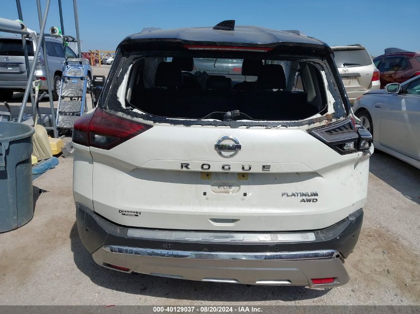 2021 Nissan Rogue Platinum VIN: JN8AT3DDXMW314398 Lot: 40129037