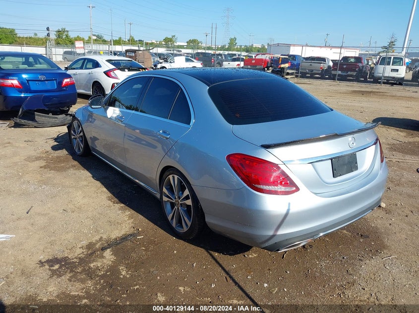 VIN WDDWF4JB3JR378106 2018 MERCEDES-BENZ C 300