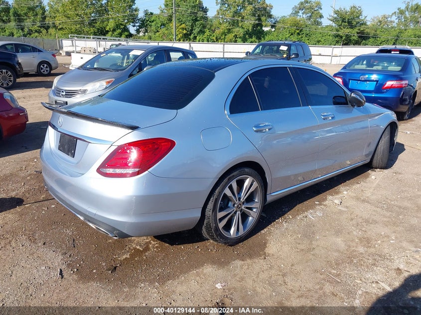 VIN WDDWF4JB3JR378106 2018 MERCEDES-BENZ C 300