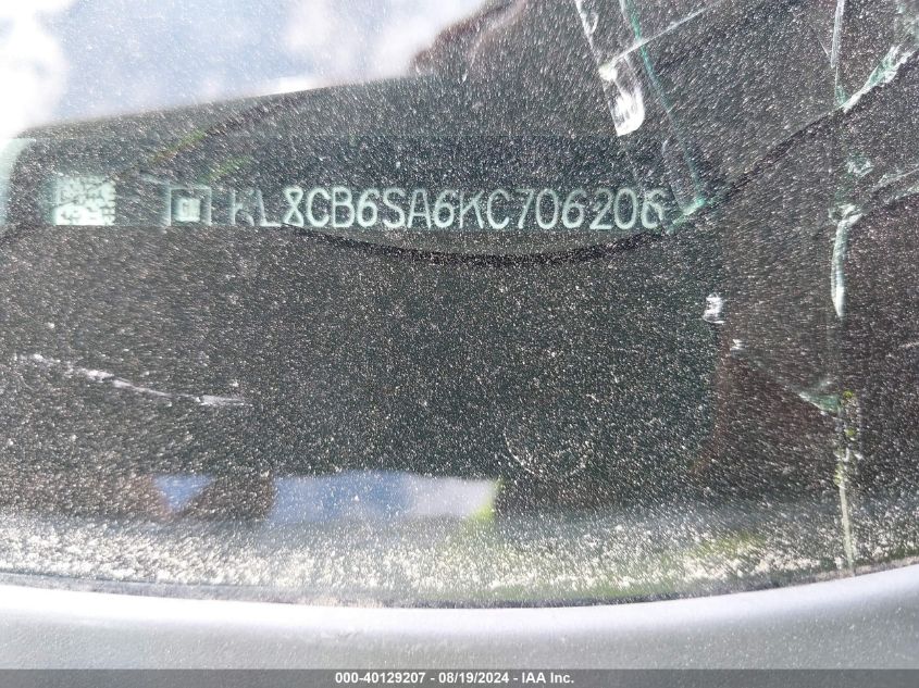 KL8CB6SA6KC706206 2019 Chevrolet Spark Ls Cvt