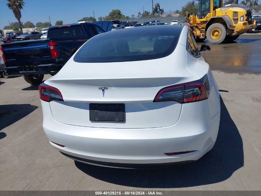 2022 Tesla Model 3 Rear-Wheel Drive VIN: 5YJ3E1EA5NF350478 Lot: 40129215