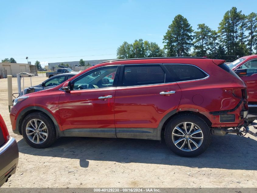 2017 Hyundai Santa Fe Se VIN: KM8SN4HF1HU195259 Lot: 40129230