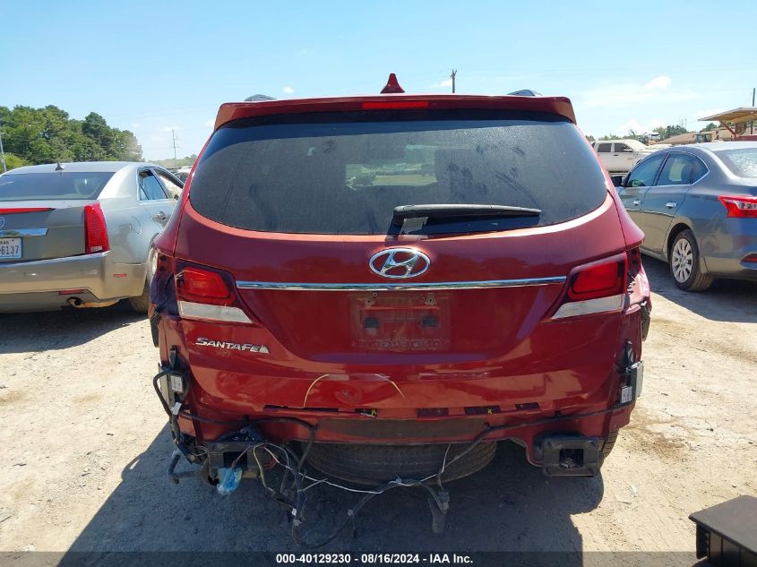 2017 Hyundai Santa Fe Se VIN: KM8SN4HF1HU195259 Lot: 40129230