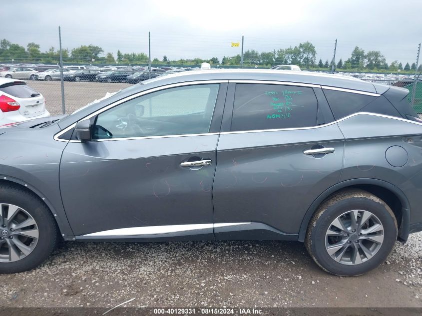 2015 Nissan Murano Sl VIN: 5N1AZ2MH2FN274541 Lot: 40129331