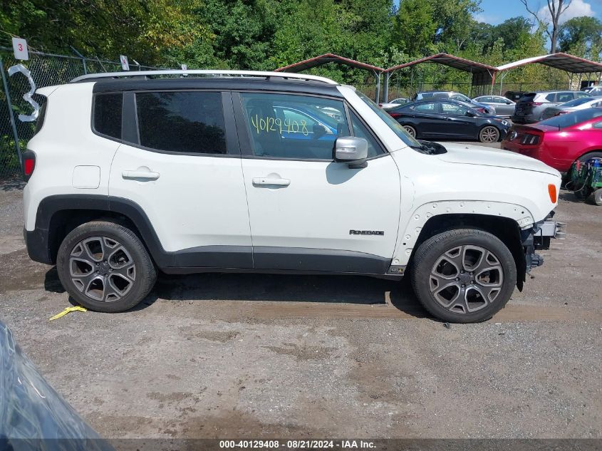 2016 Jeep Renegade Limited VIN: ZACCJBDT5GPC66239 Lot: 40129408