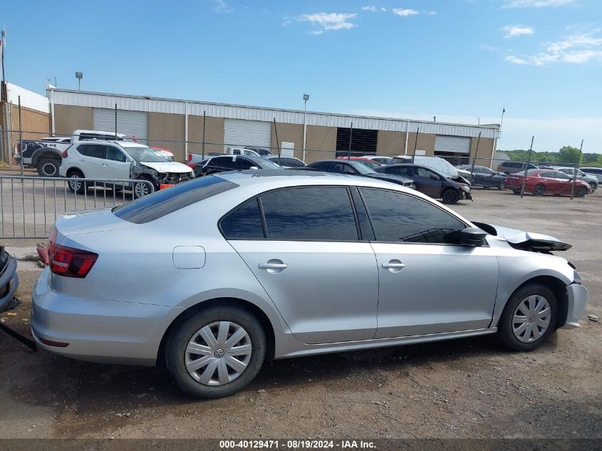 2016 Volkswagen Jetta 1.4T S VIN: 3VW167AJ9GM295834 Lot: 40129471