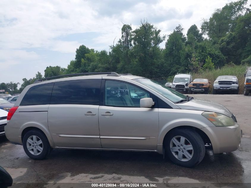 2004 Nissan Quest 3.5 Sl VIN: 5N1BV28U04N369619 Lot: 40129894