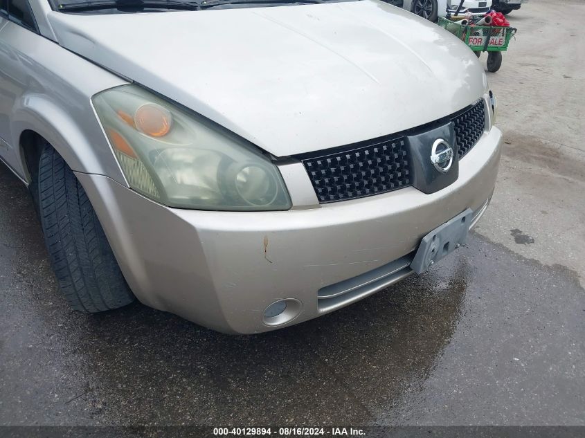 2004 Nissan Quest 3.5 Sl VIN: 5N1BV28U04N369619 Lot: 40129894