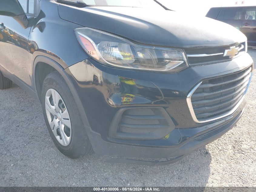 2017 Chevrolet Trax Ls VIN: 3GNCJKSB6HL214405 Lot: 40130006