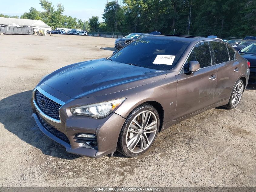 2015 Infiniti Q50 Sport VIN: JN1BV7AR6FM398335 Lot: 40130069