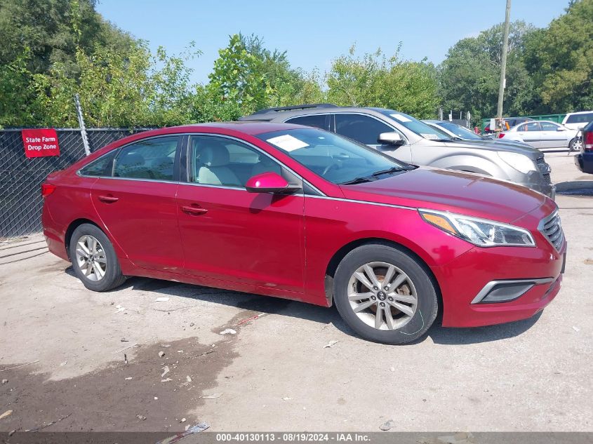 2016 Hyundai Sonata Se VIN: 5NPE24AF7GH313540 Lot: 40130113