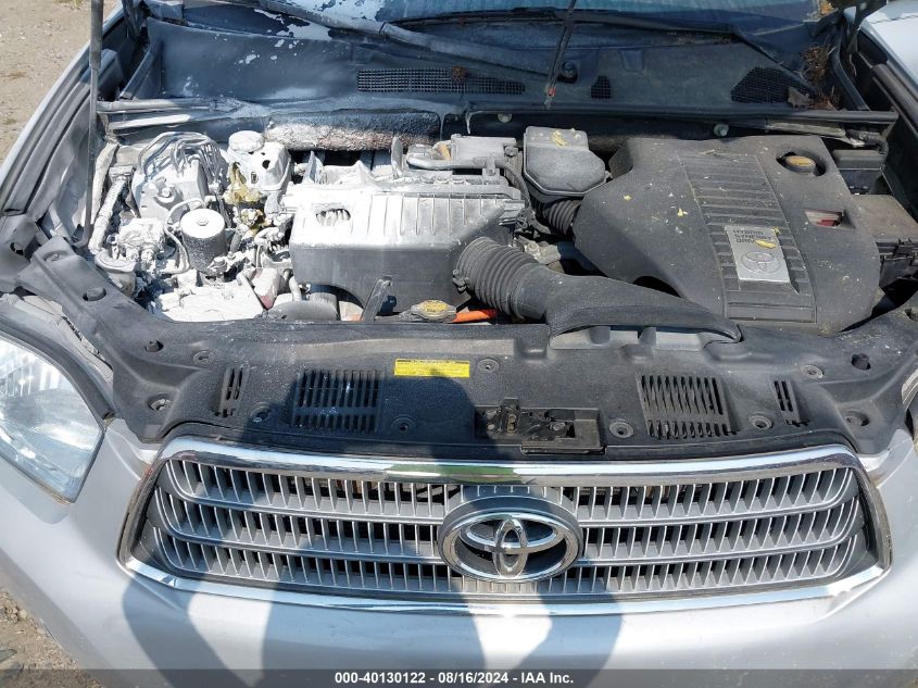 2008 Toyota Highlander Hybrid Limited VIN: JTEEW44A382021368 Lot: 40130122