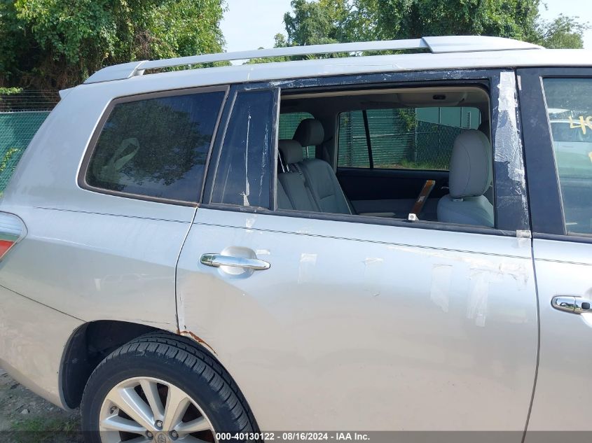 2008 Toyota Highlander Hybrid Limited VIN: JTEEW44A382021368 Lot: 40130122