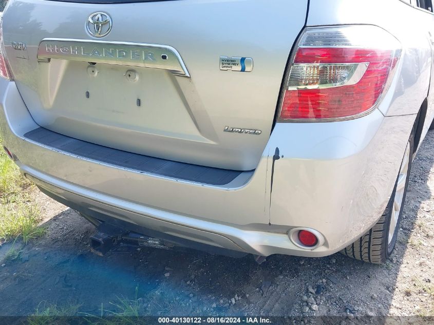 2008 Toyota Highlander Hybrid Limited VIN: JTEEW44A382021368 Lot: 40130122