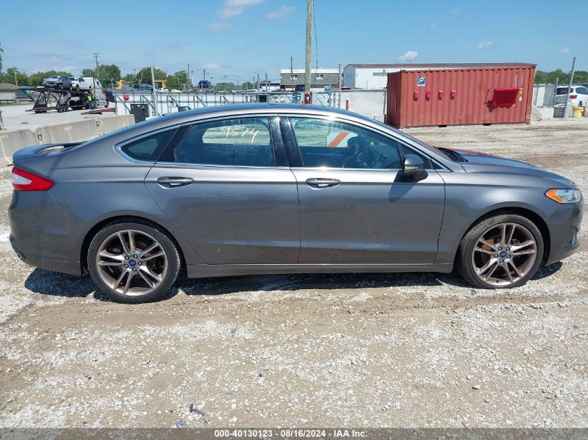 2014 Ford Fusion Titanium VIN: 3FA6P0K95ER217834 Lot: 40130123