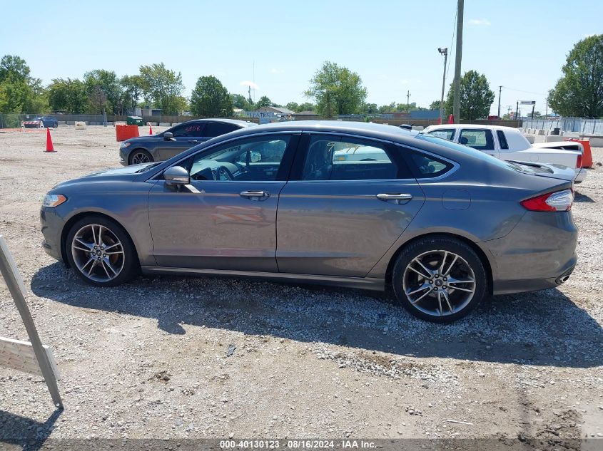 2014 Ford Fusion Titanium VIN: 3FA6P0K95ER217834 Lot: 40130123