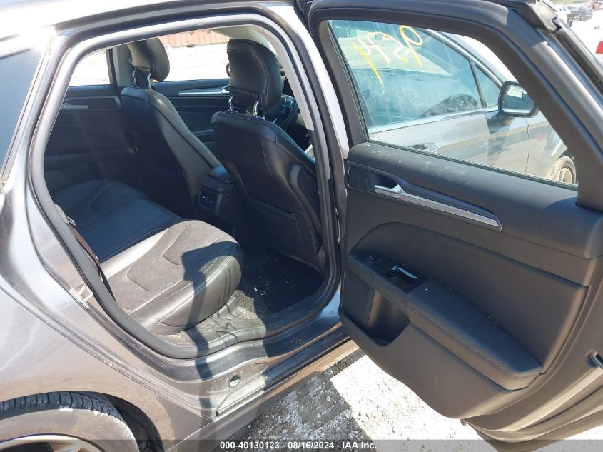 2014 Ford Fusion Titanium VIN: 3FA6P0K95ER217834 Lot: 40130123